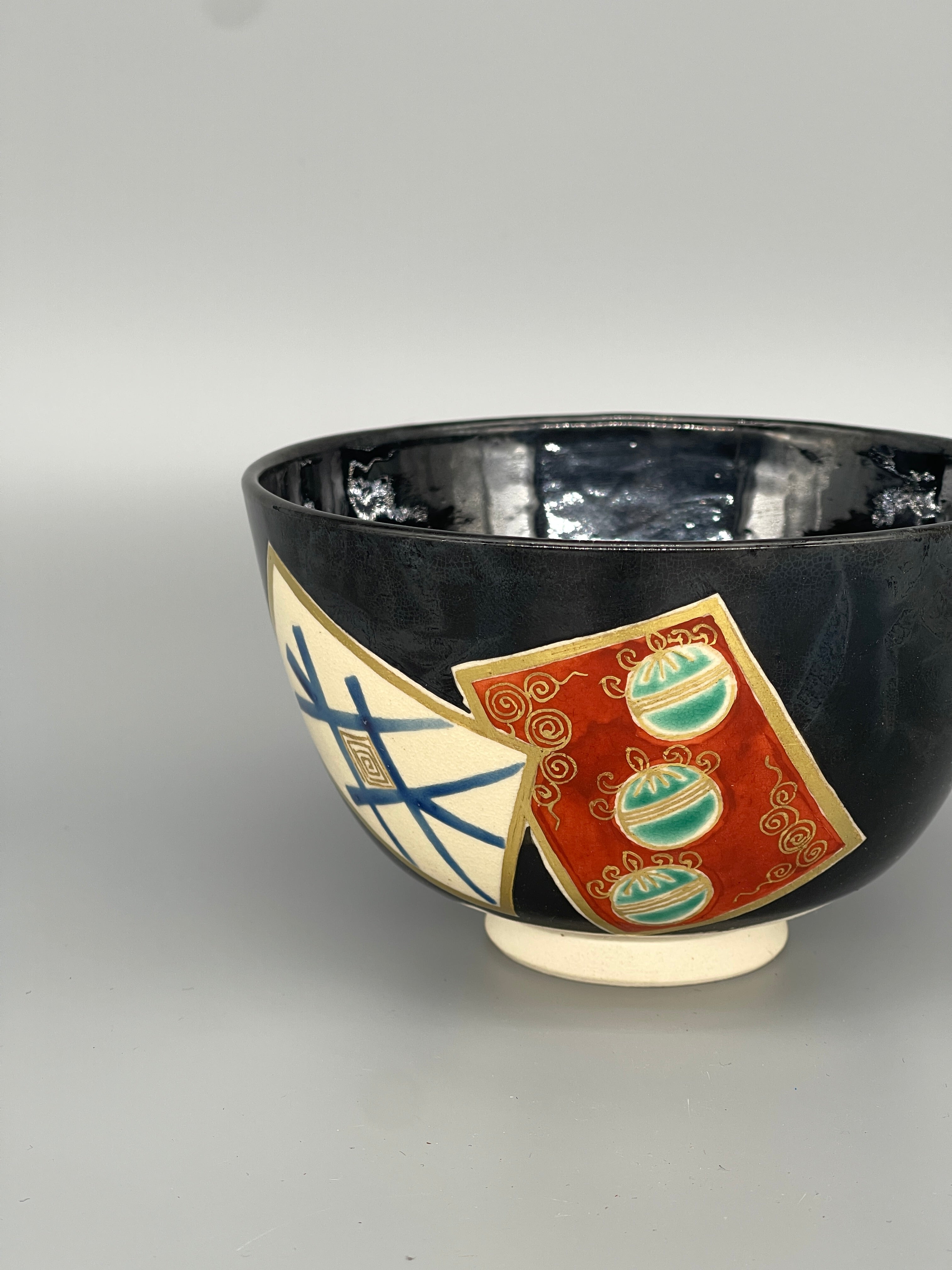 Vintage Japanese Matcha Bowl, Chawan - Black