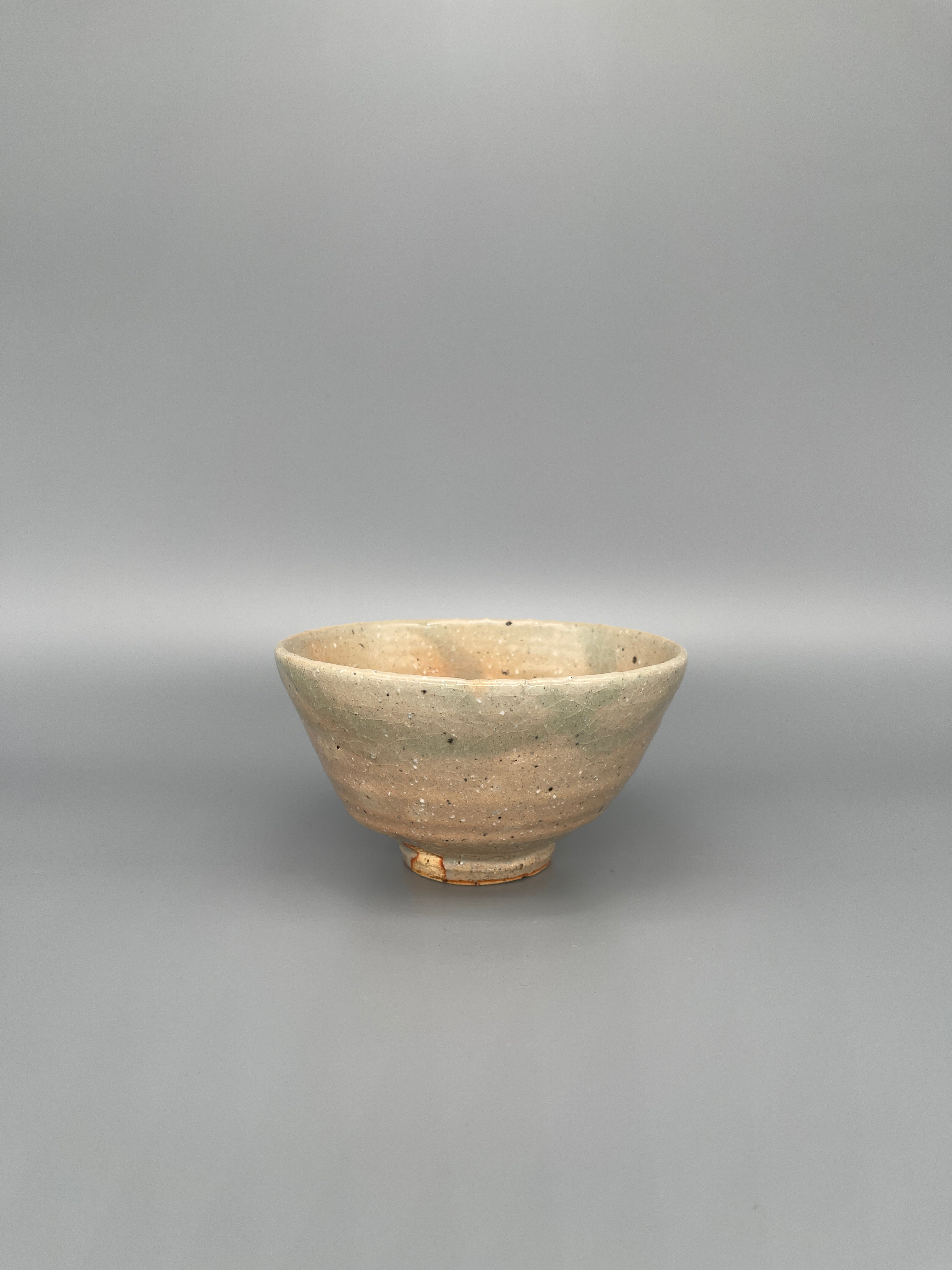 Vintage Japanese Matcha Bowl, Chawan - Pale Pink & White