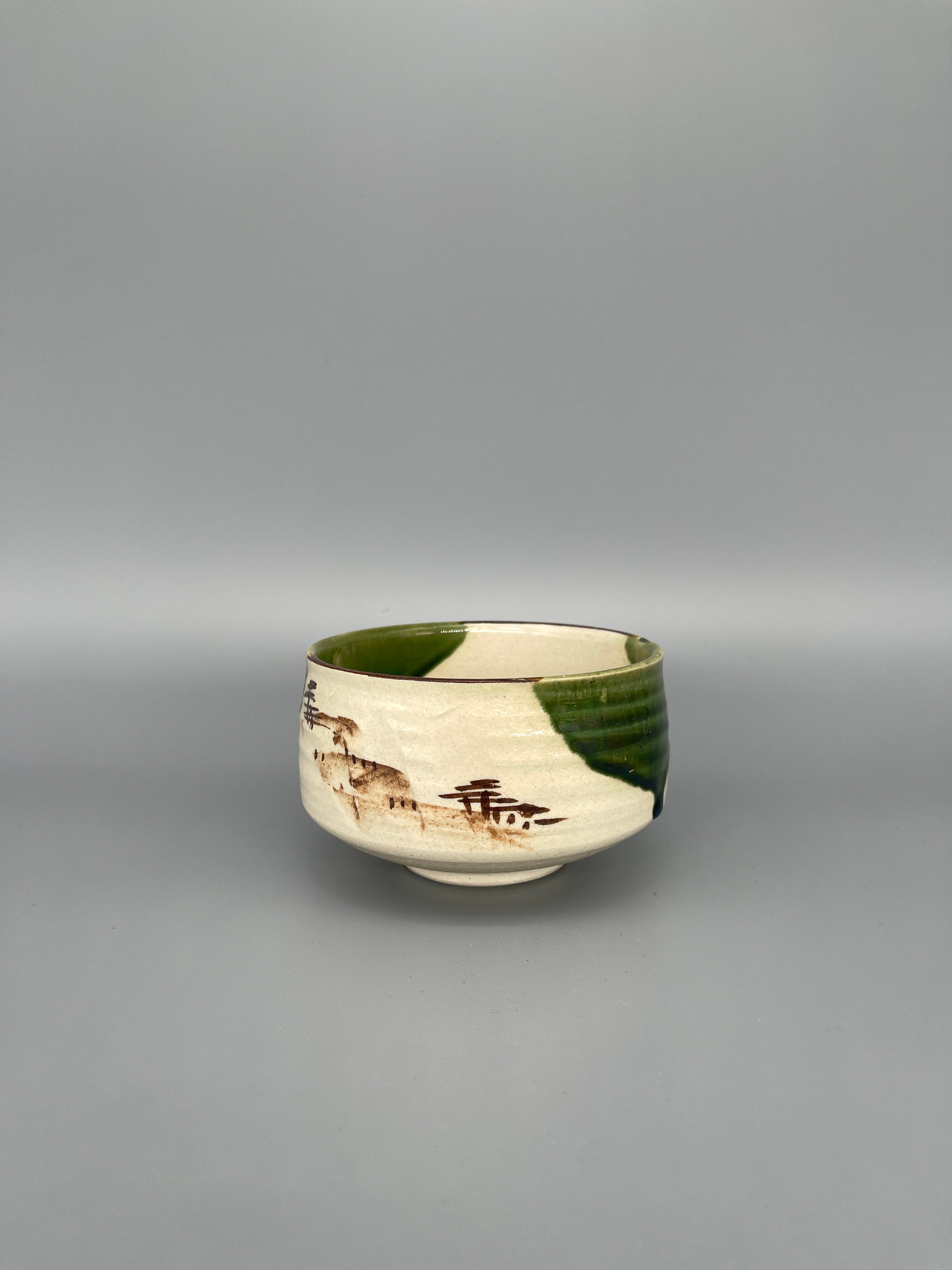 Vintage Japanese Matcha Bowl, Chawan - Oribe