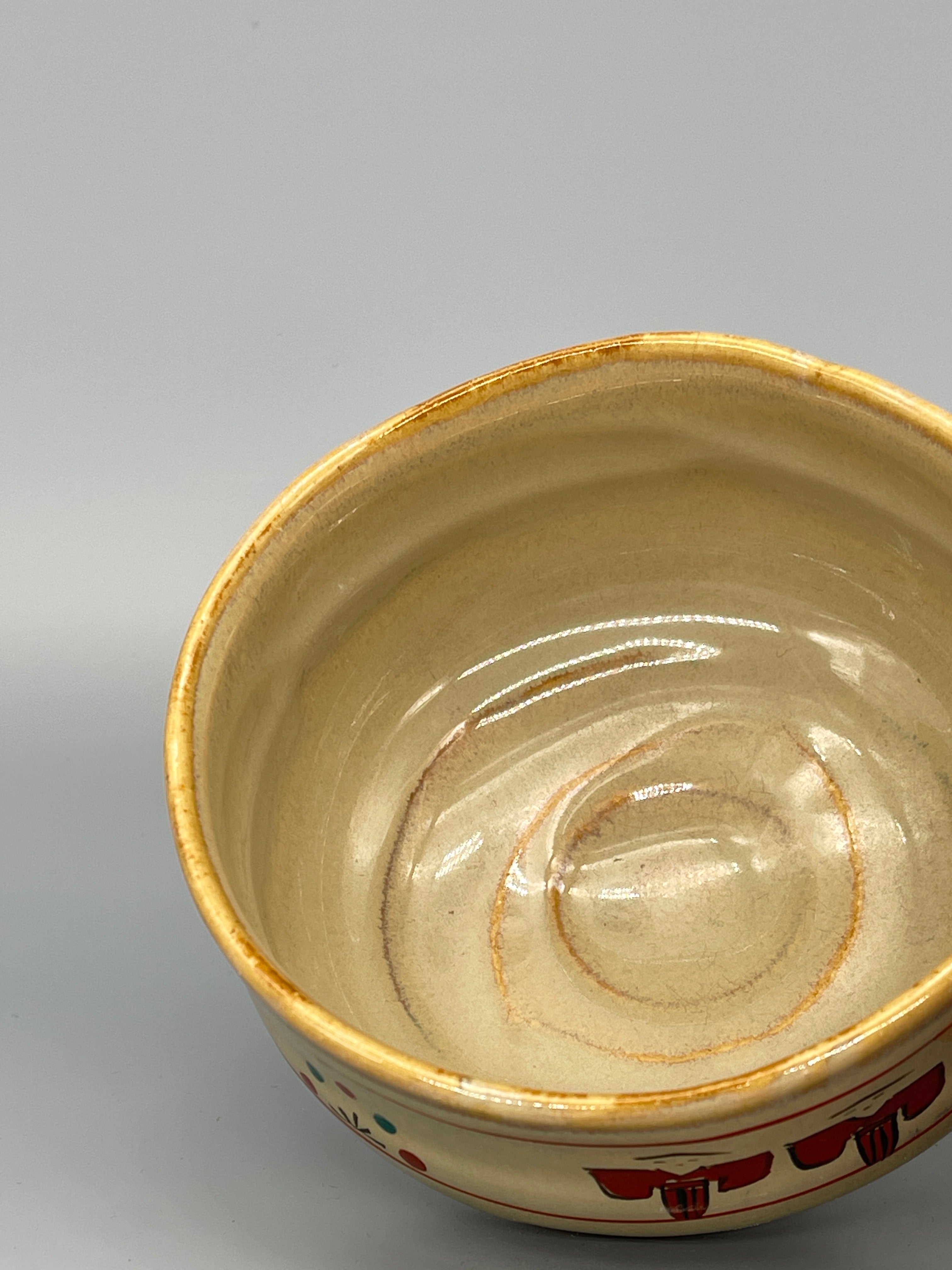 Vintage Japanese Matcha Bowl, Chawan - House Motif