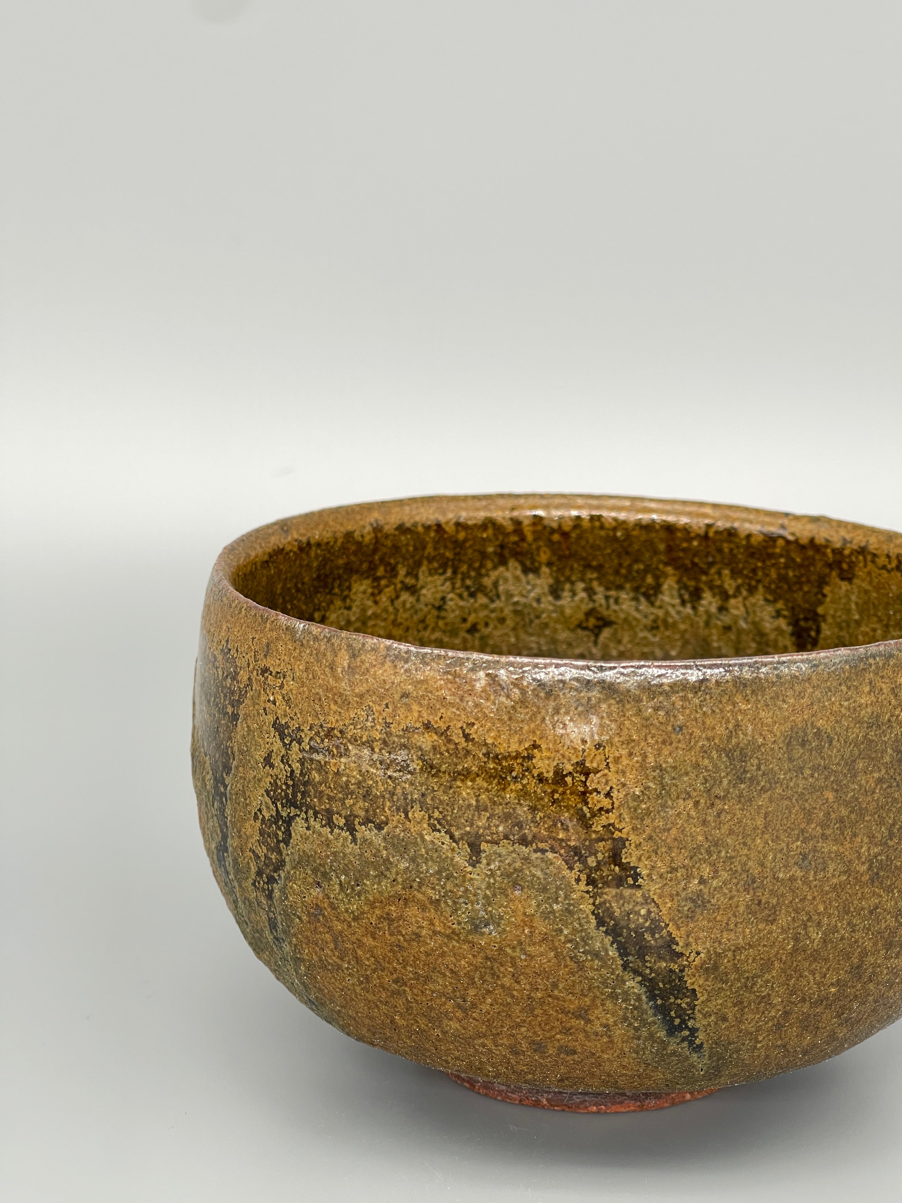 Vintage Japanese Matcha Bowl, Chawan - Earthy Brown Glaze