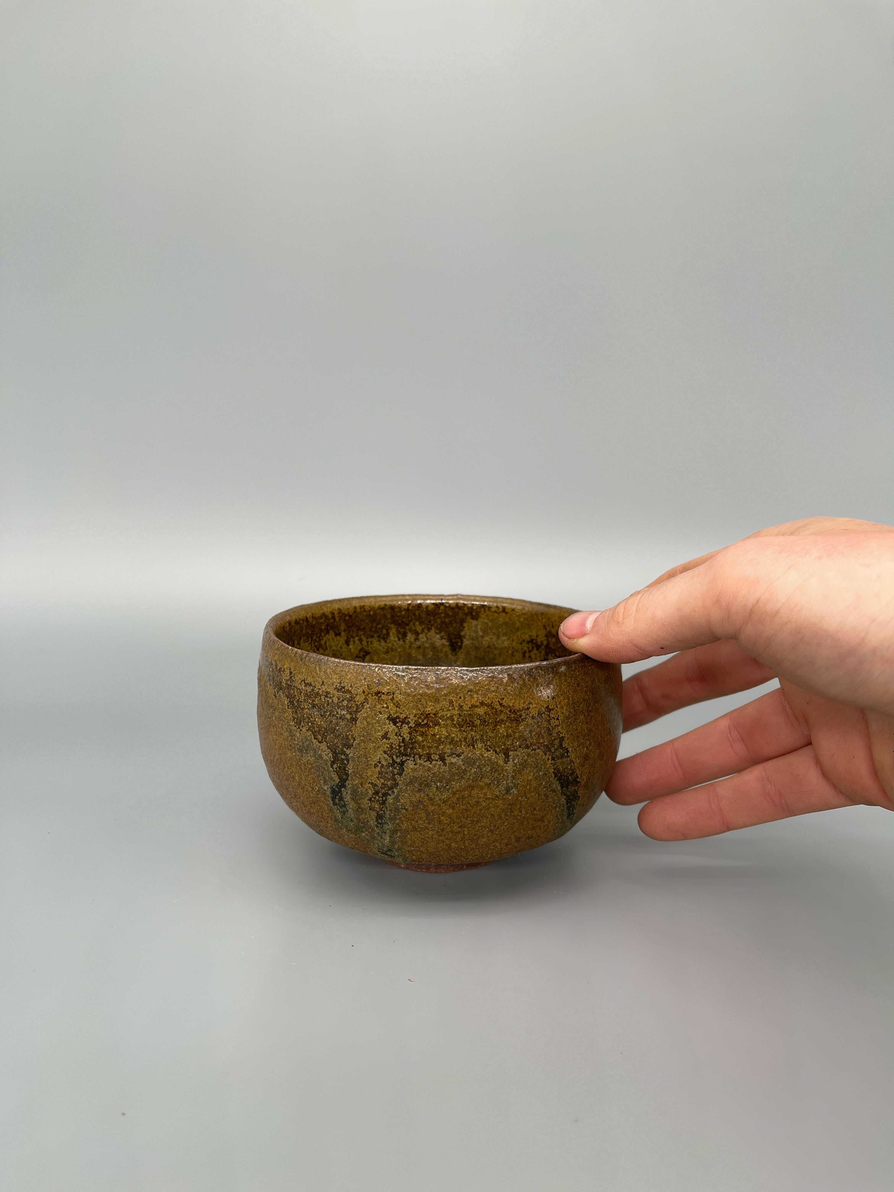 Vintage Japanese Matcha Bowl, Chawan - Earthy Brown Glaze