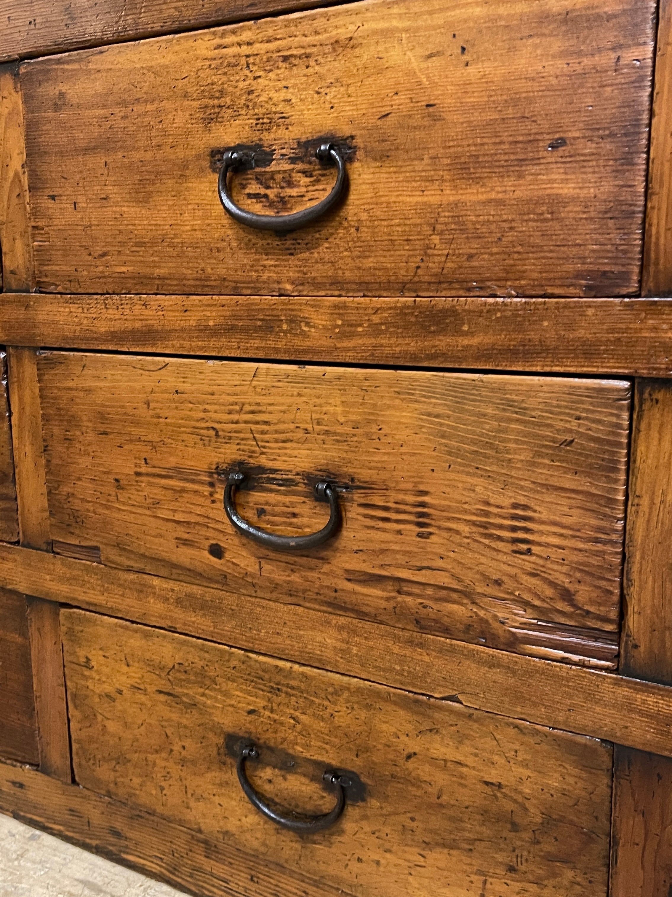 Antique Japanese Shop Storage Chest from Kyoto - Cypress & Cedar | c.1880