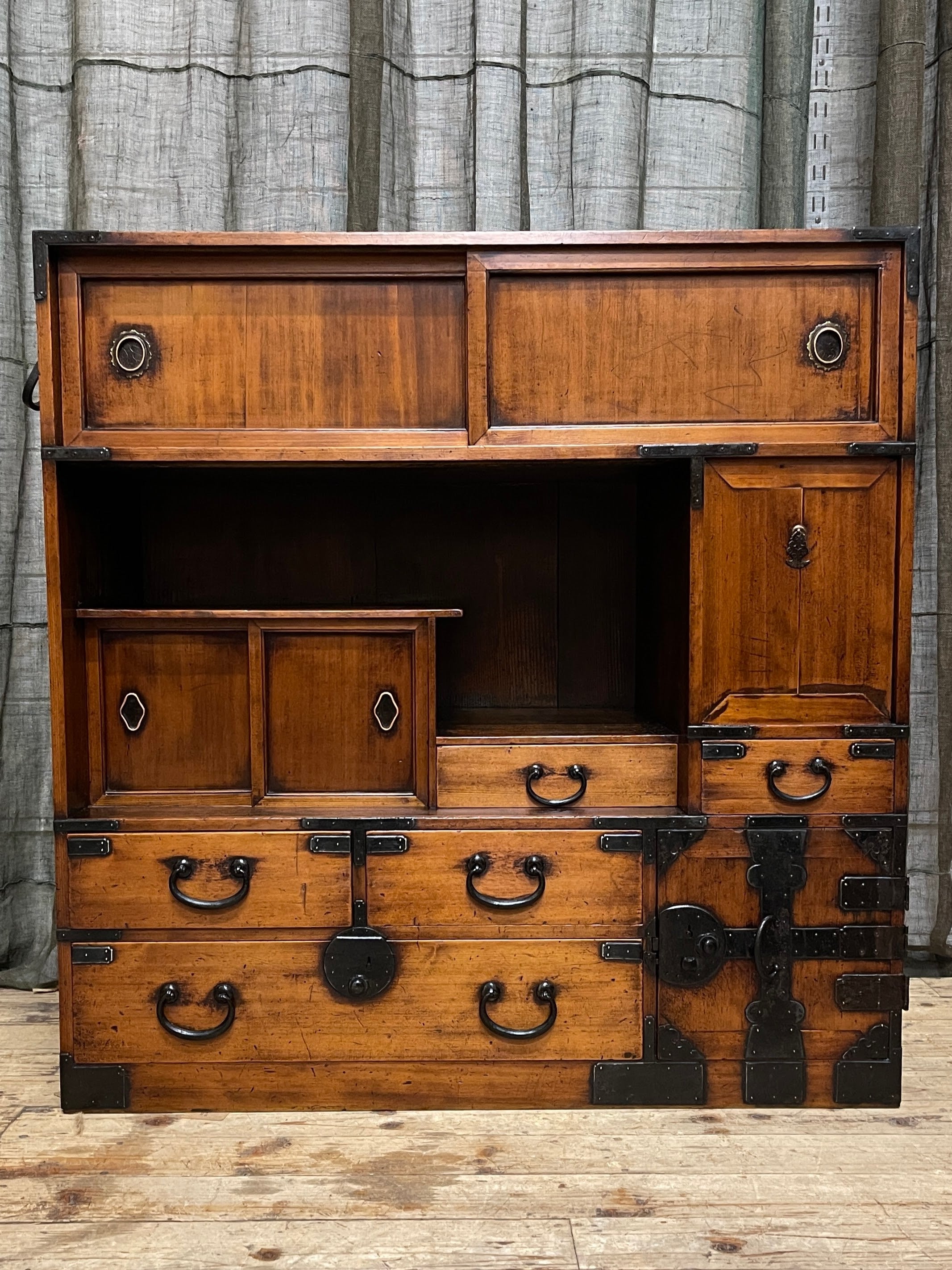 Antique Japanese Storage Cabinet - Cypress & Cedar | Late 1800's