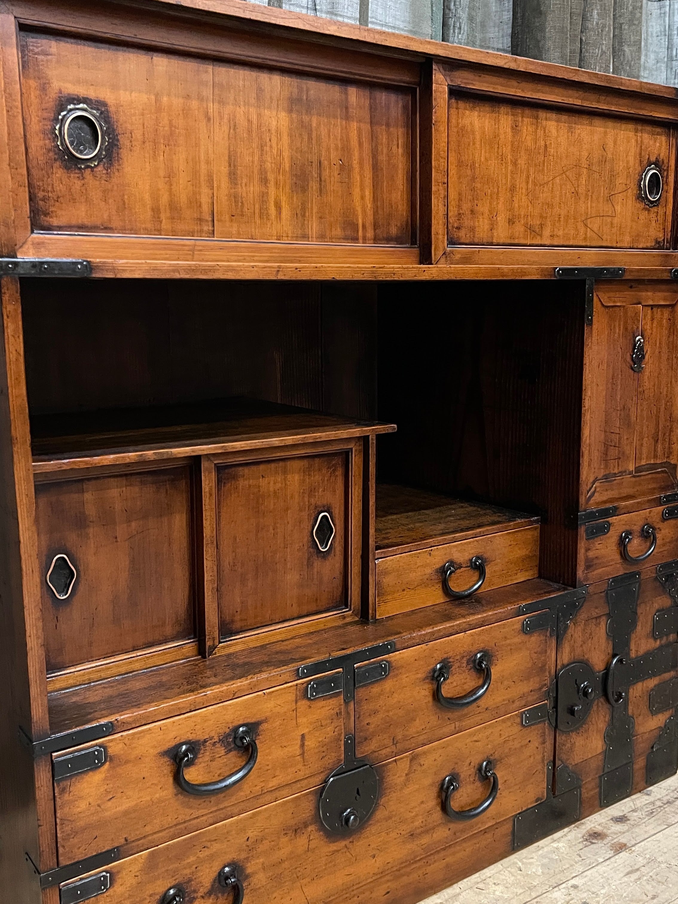 Antique Japanese Storage Cabinet - Cypress & Cedar | Late 1800's