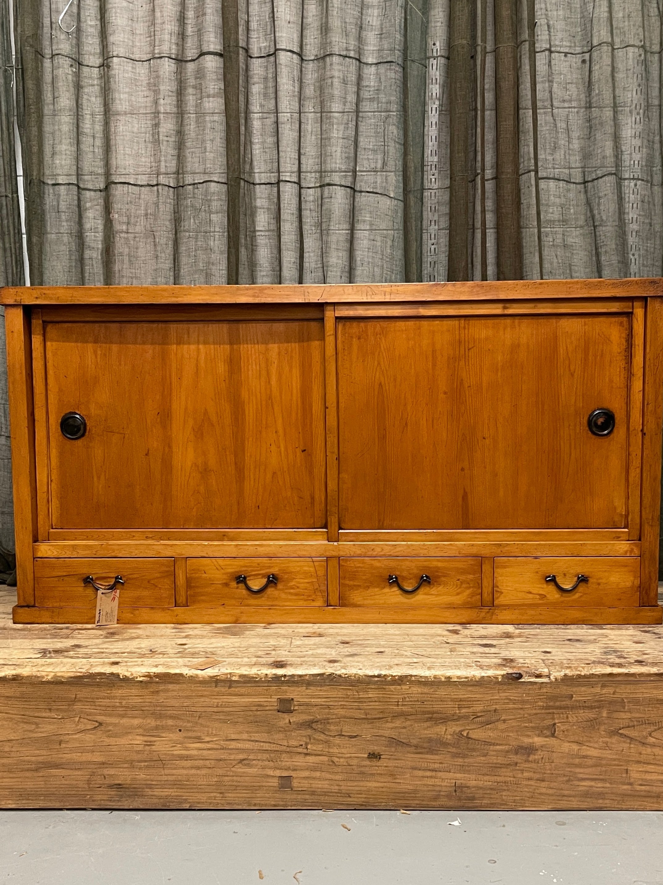Antique Japanese Sideboard - Cedar & Cypress | c.1900