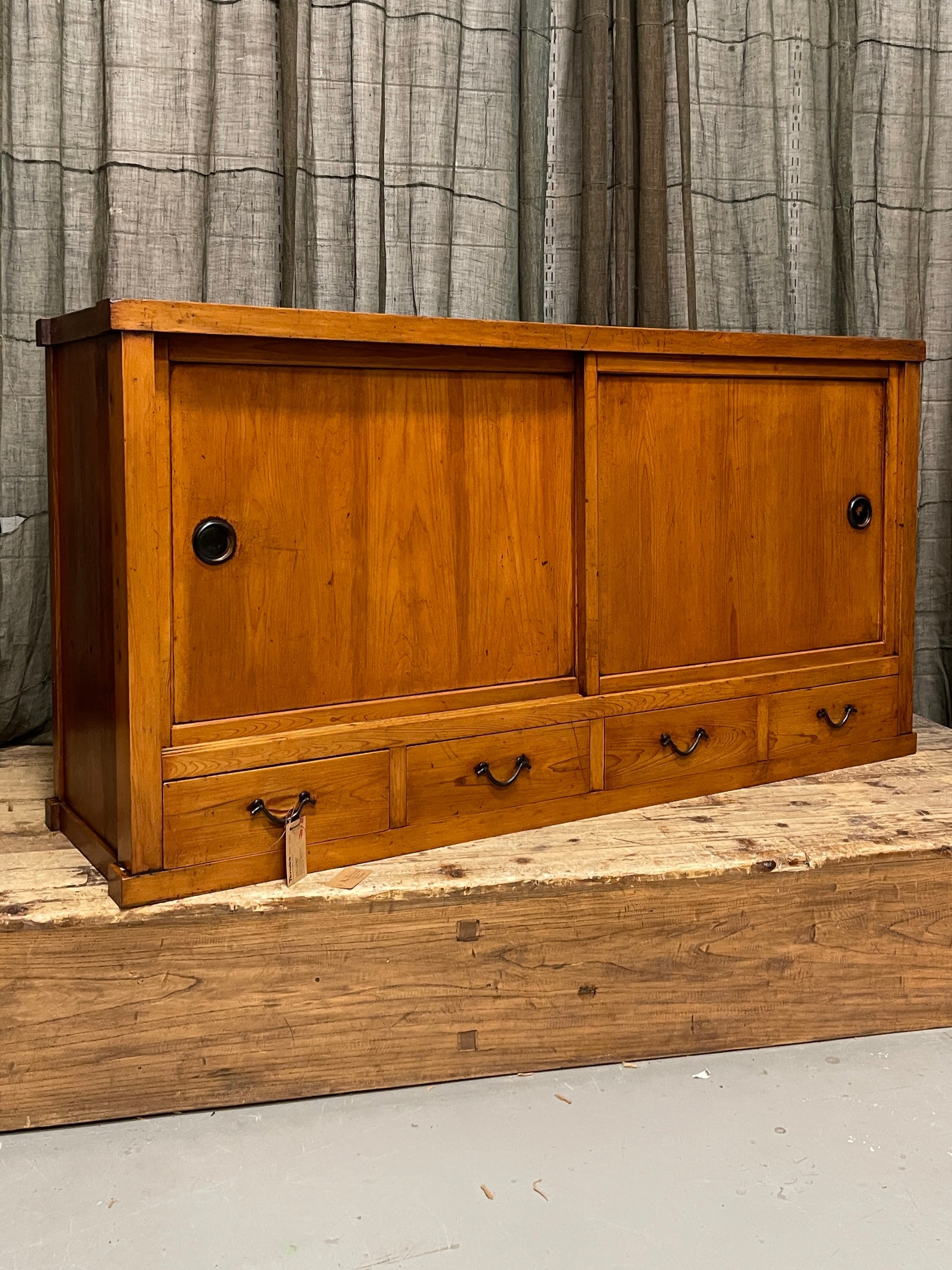 Antique Japanese Sideboard - Cedar & Cypress | c.1900