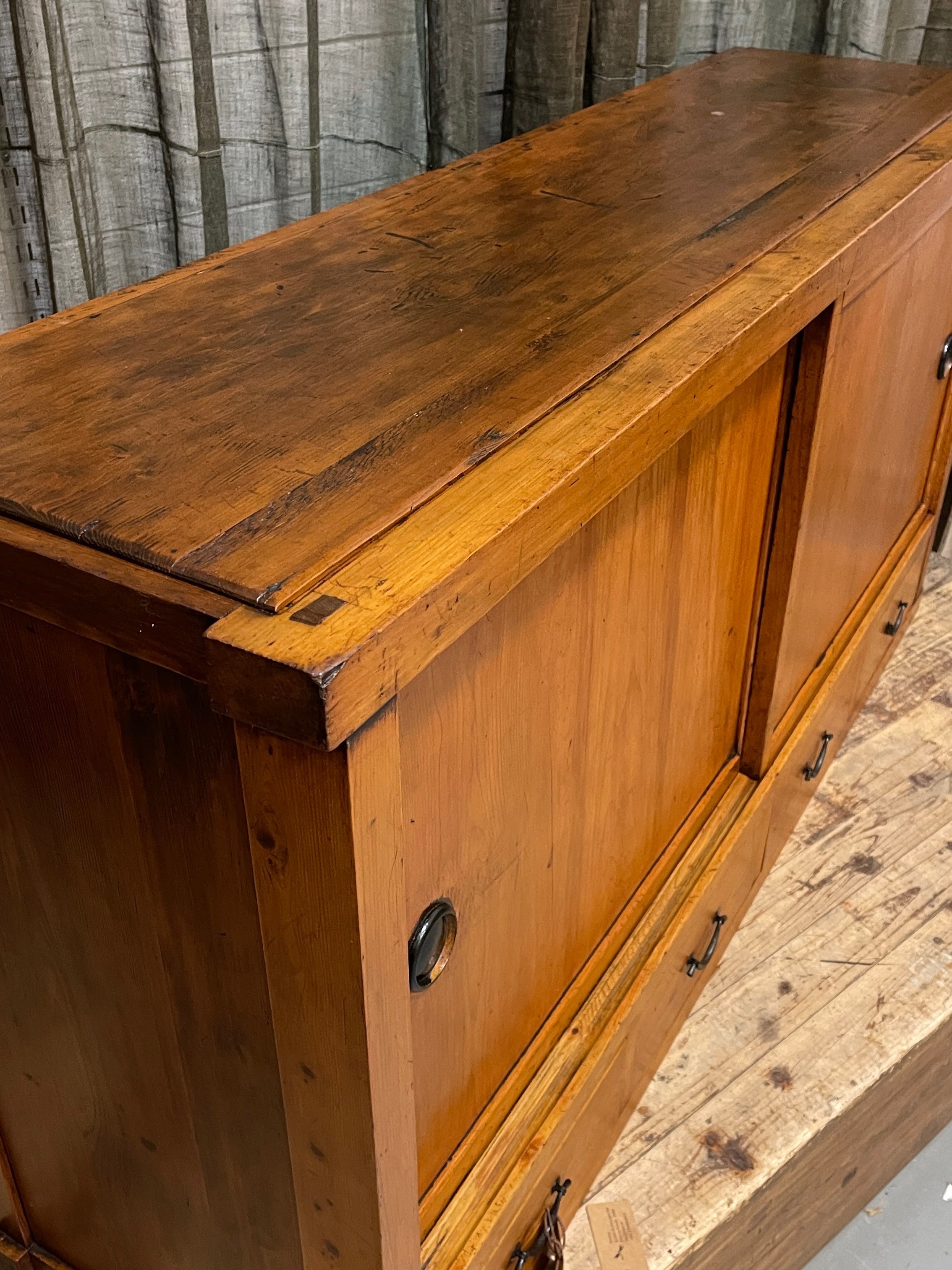 Antique Japanese Sideboard - Cedar & Cypress | c.1900