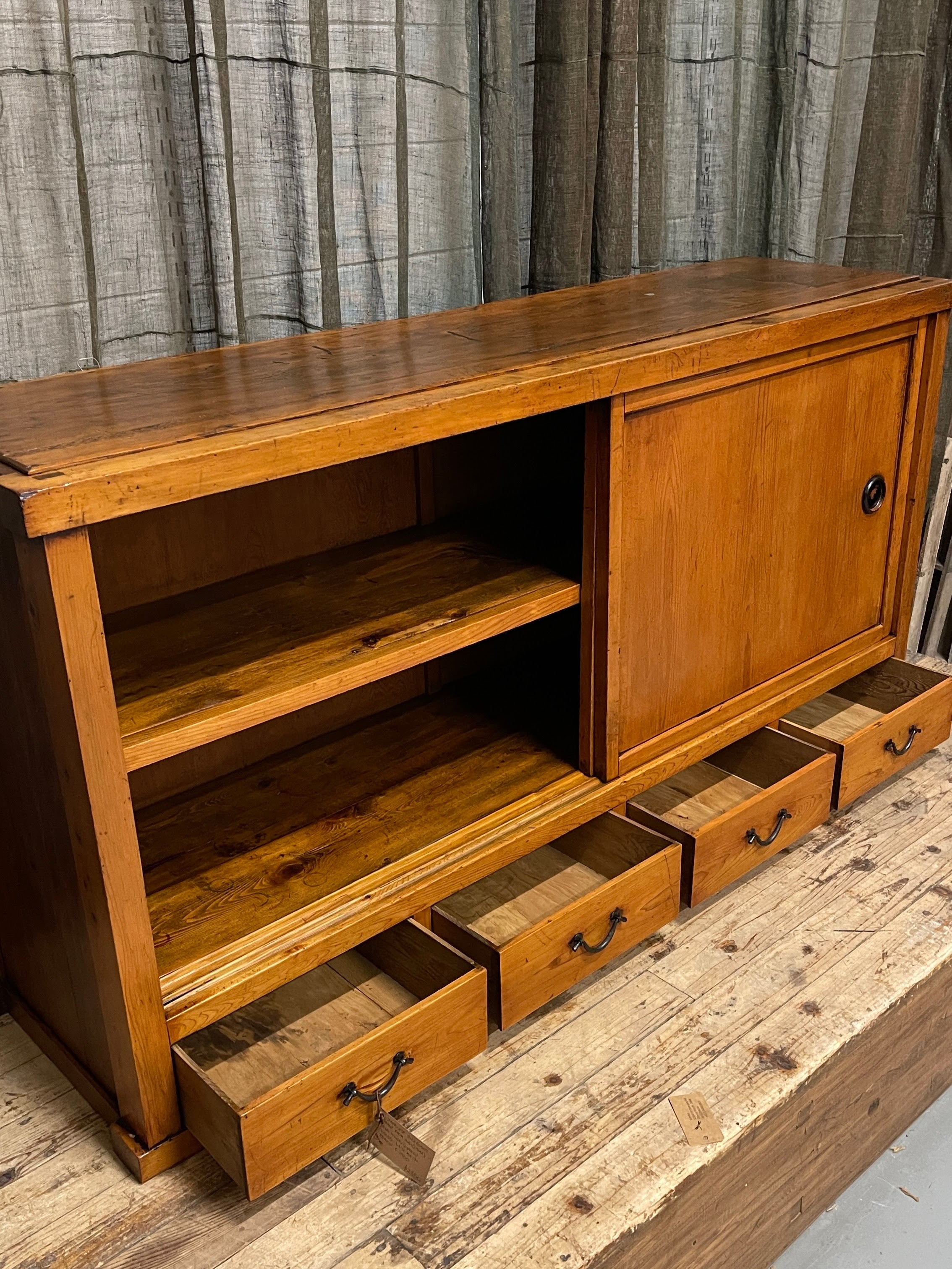 Antique Japanese Sideboard - Cedar & Cypress | c.1900