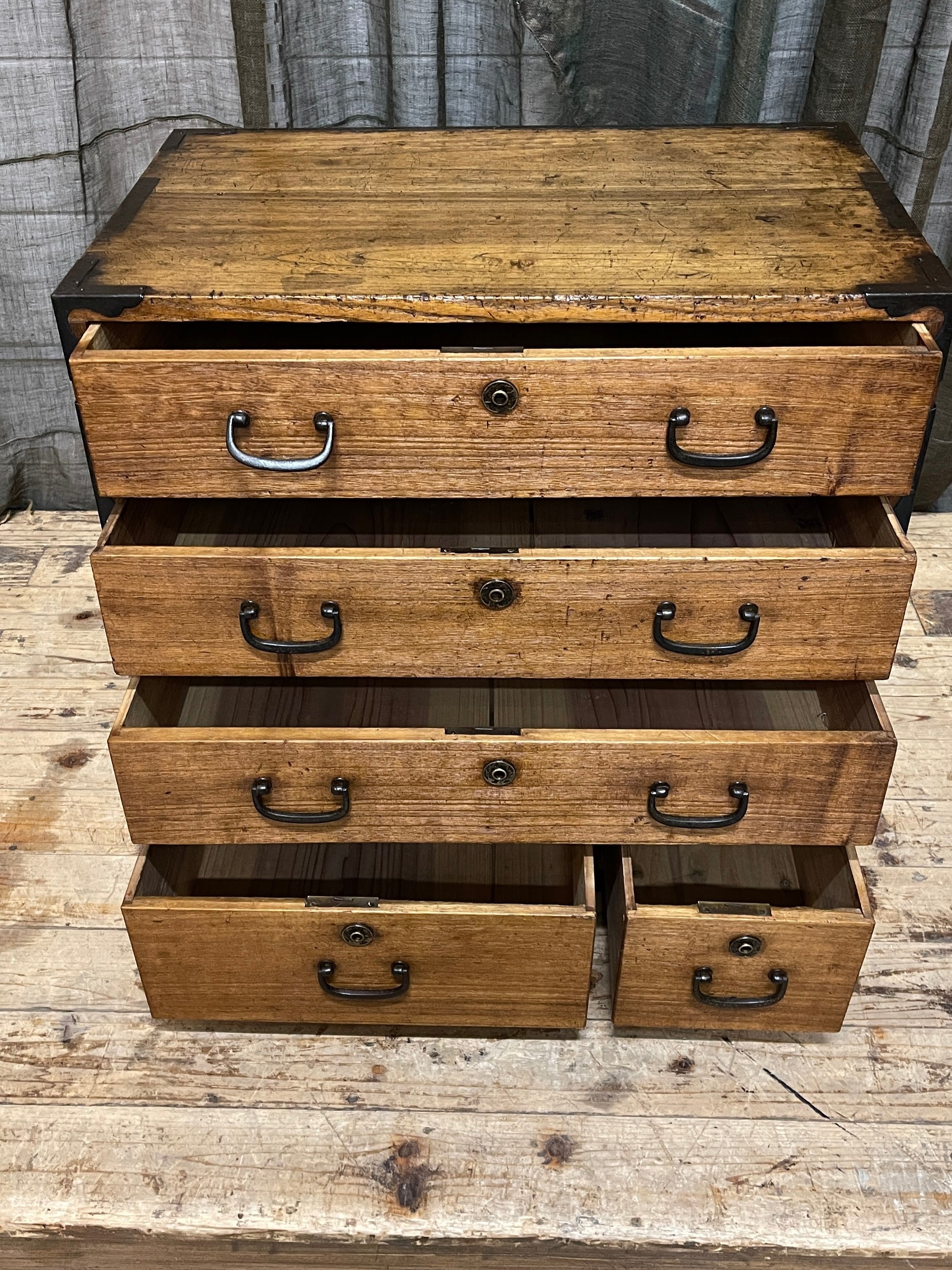 Ko Dansu, Japanese Side Cabinet - Paulownia | 1920's