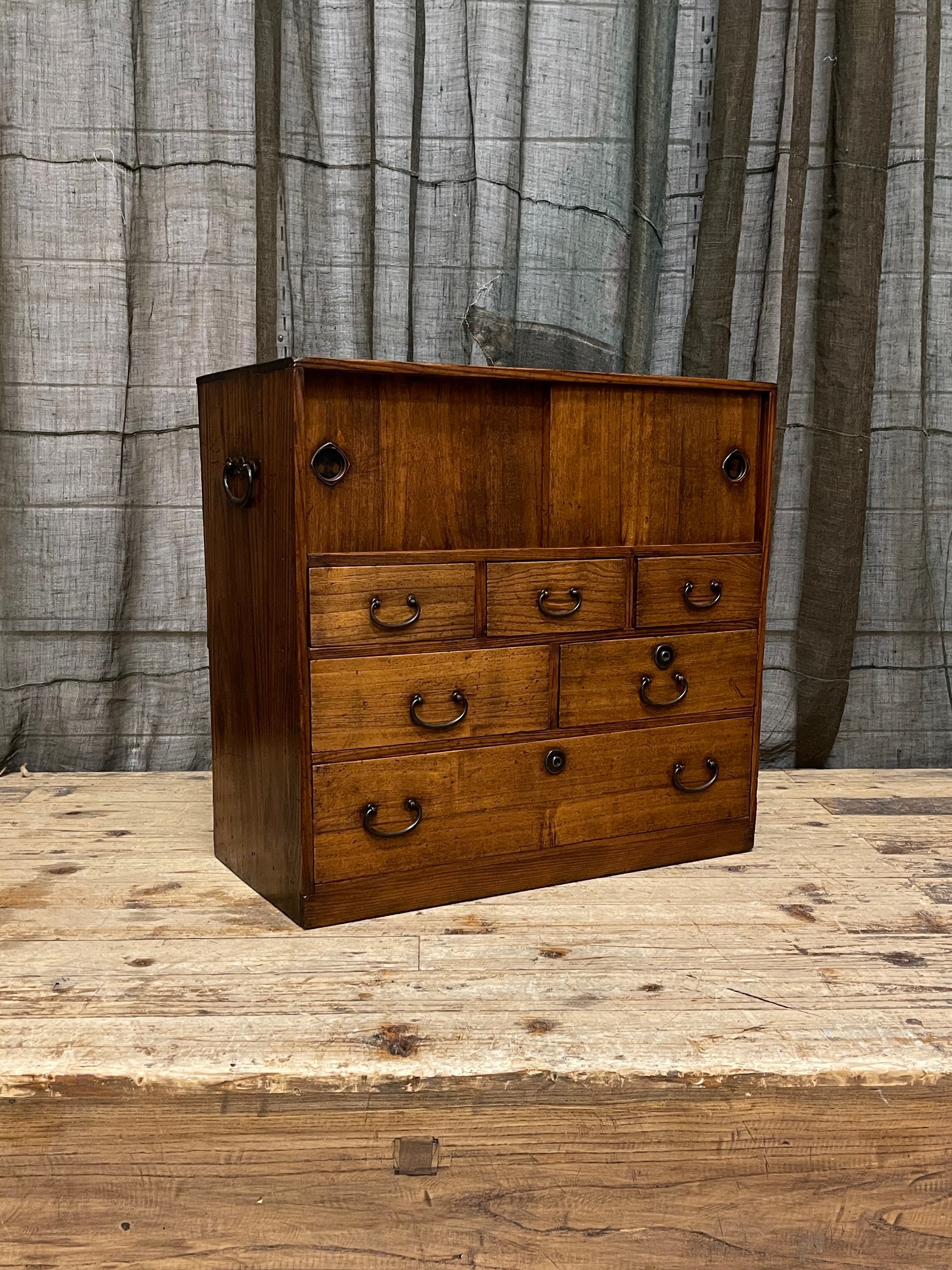 Ko Dansu, Japanese Side Cabinet - Paulownia & Cedar | 1920's