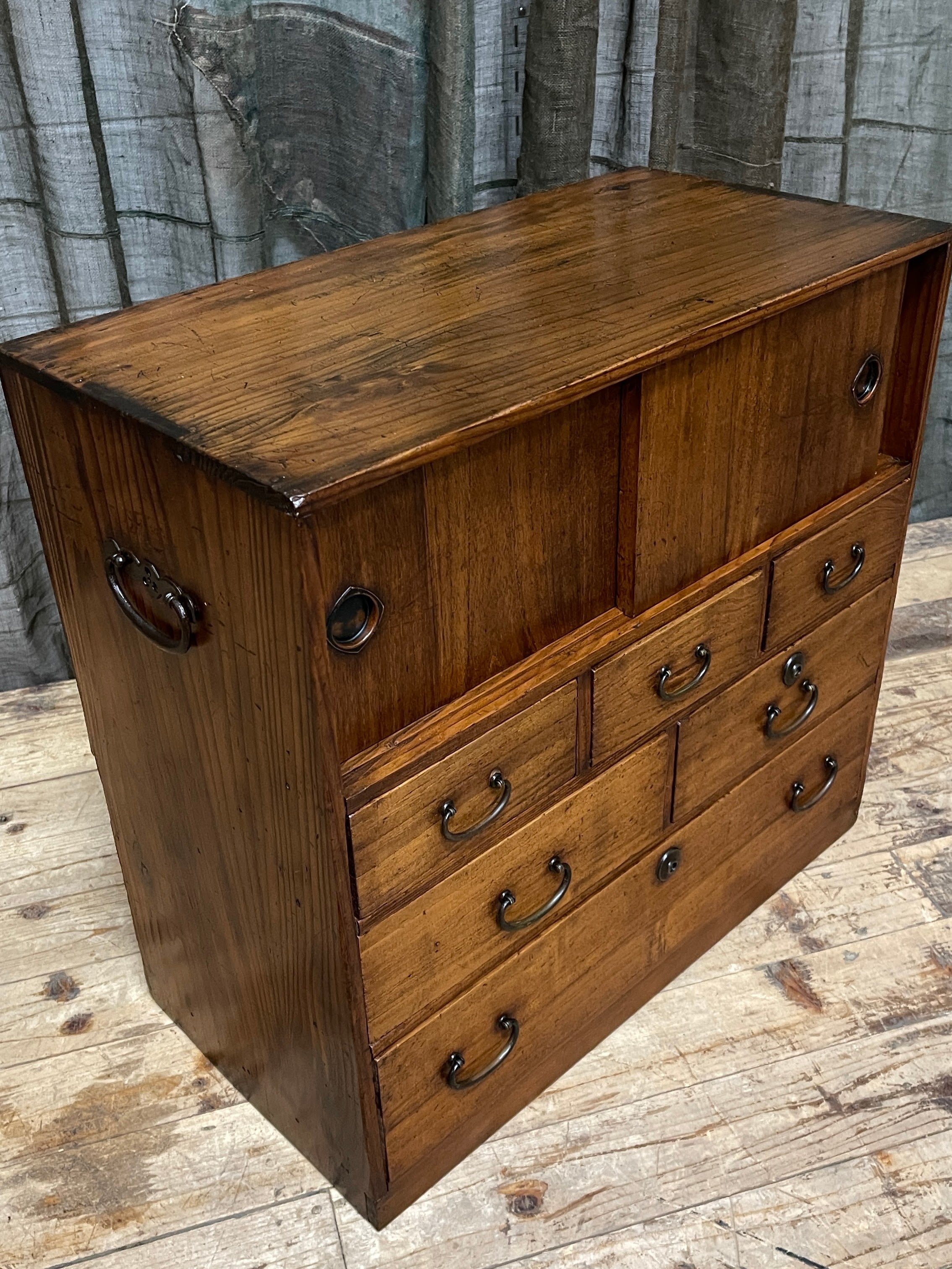 Ko Dansu, Japanese Side Cabinet - Paulownia & Cedar | 1920's
