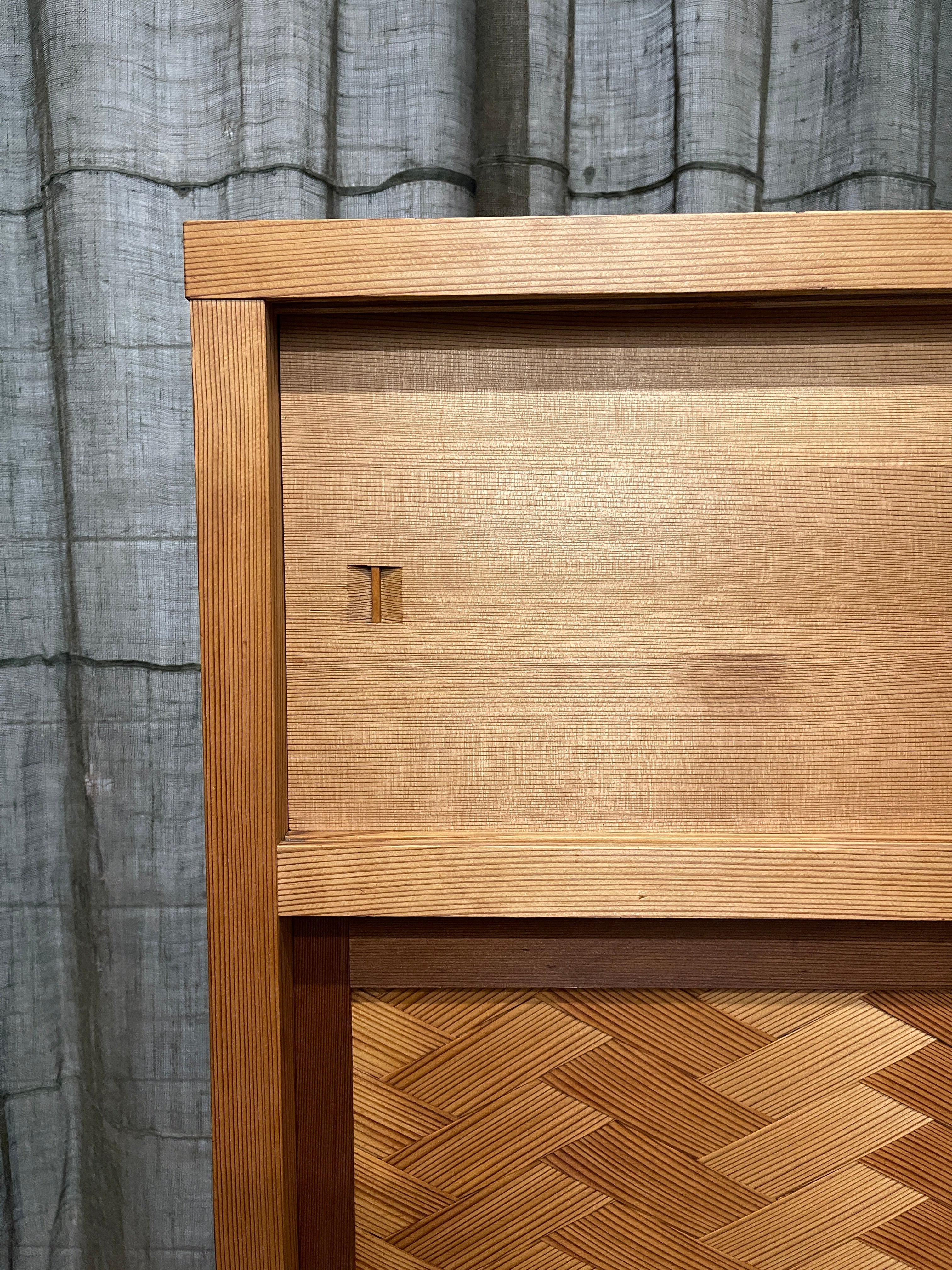 Vintage Japanese Cha Dana, Tea Cabinet - Cedar | Showa