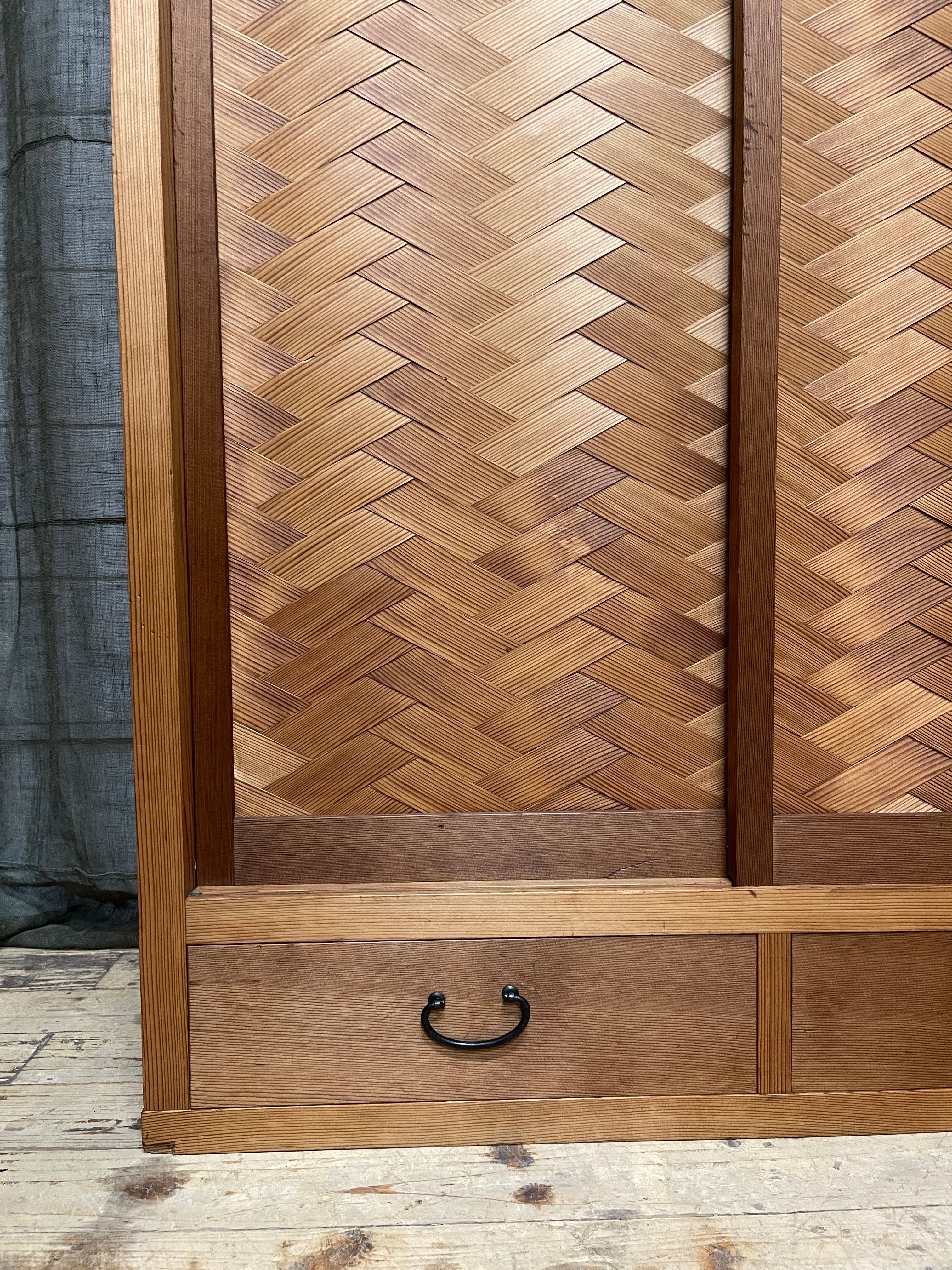 Vintage Japanese Cha Dana, Tea Cabinet - Cedar | Showa