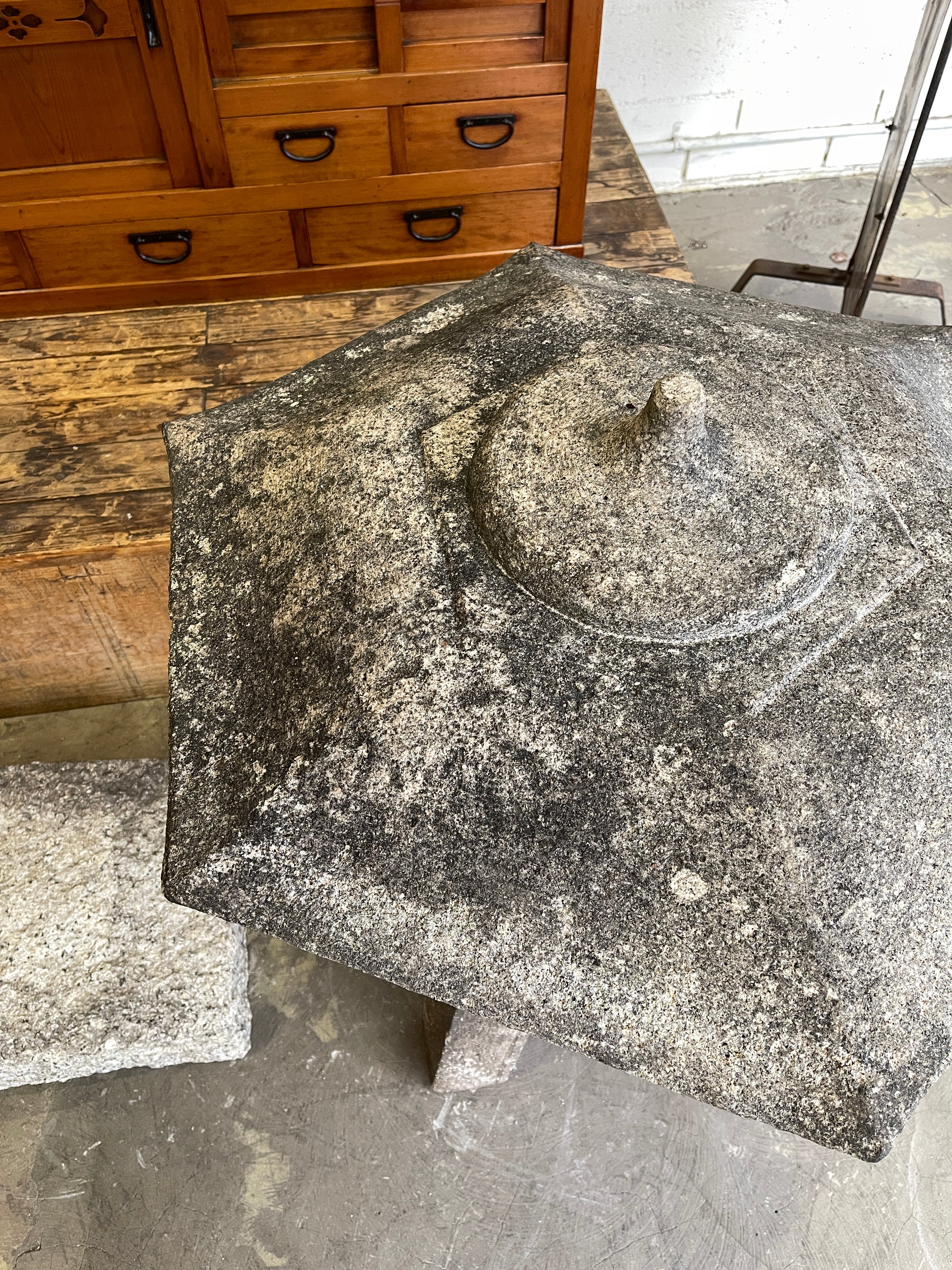 Vintage Japanese Yukimi Doro, Granite Snow Lantern - Granite | Taisho, 1920s