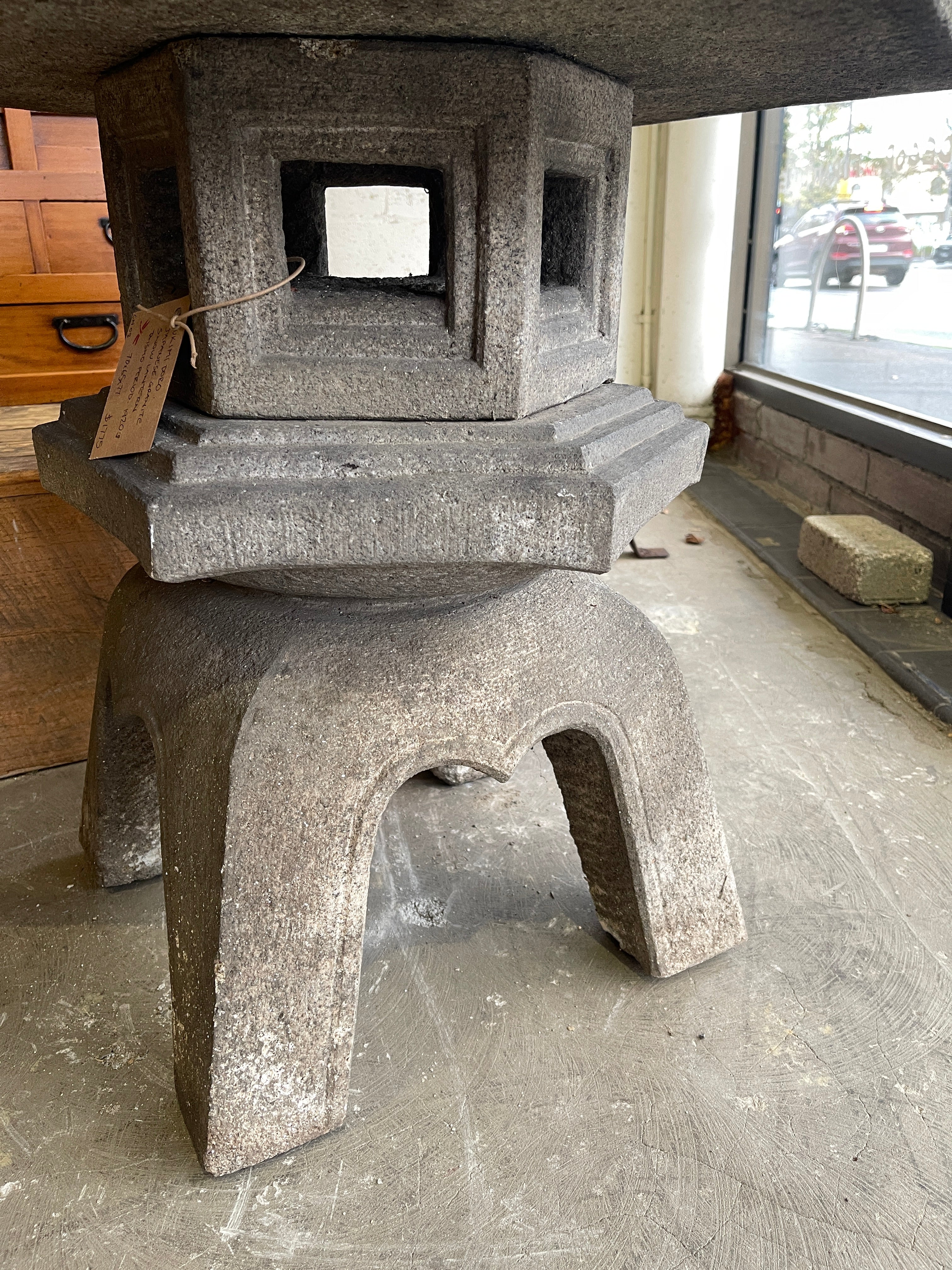 Vintage Japanese Yukimi Doro, Granite Snow Lantern - Granite | Taisho, 1920s