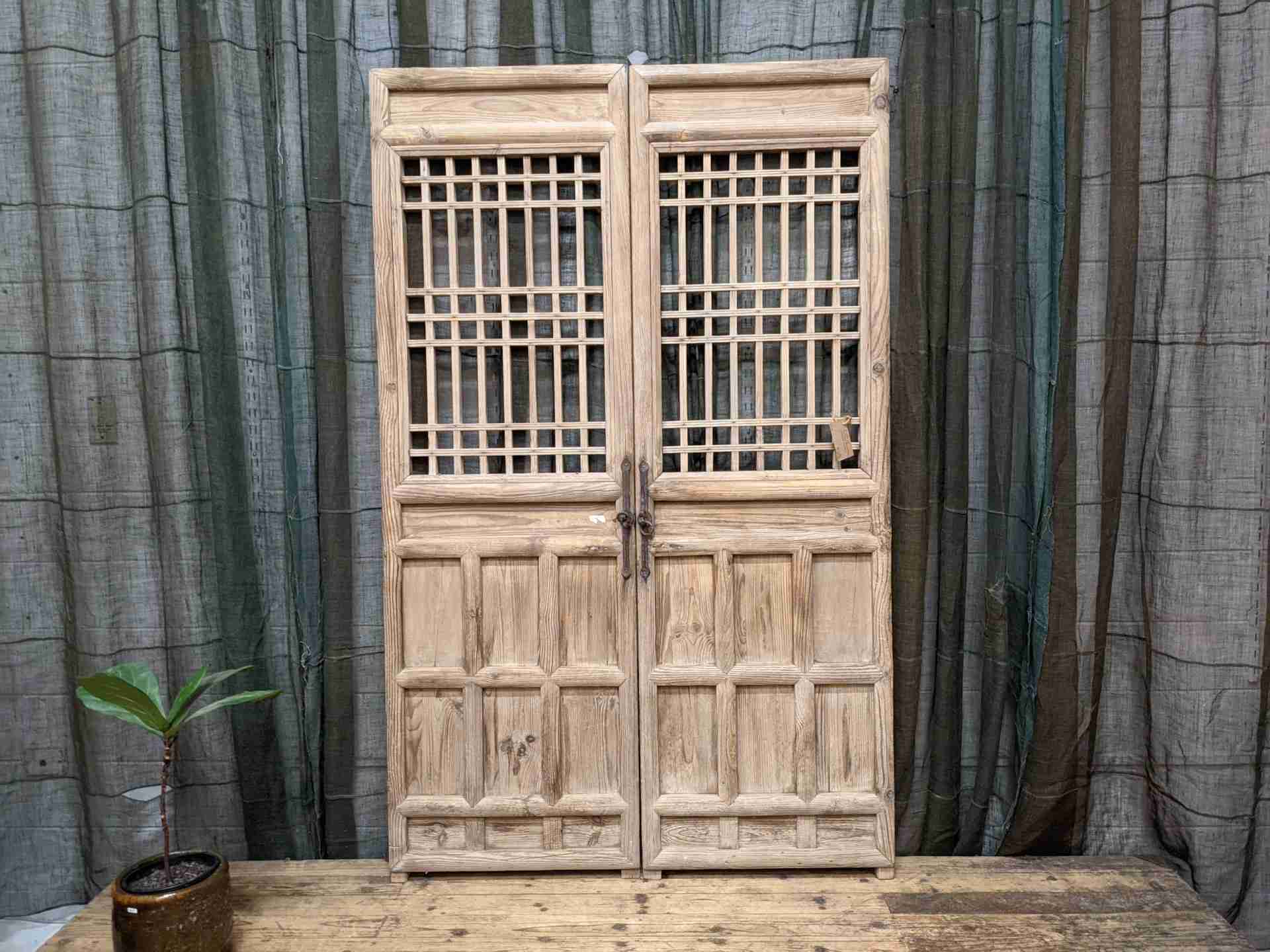 Pair of Antique Provincial Chinese Doors