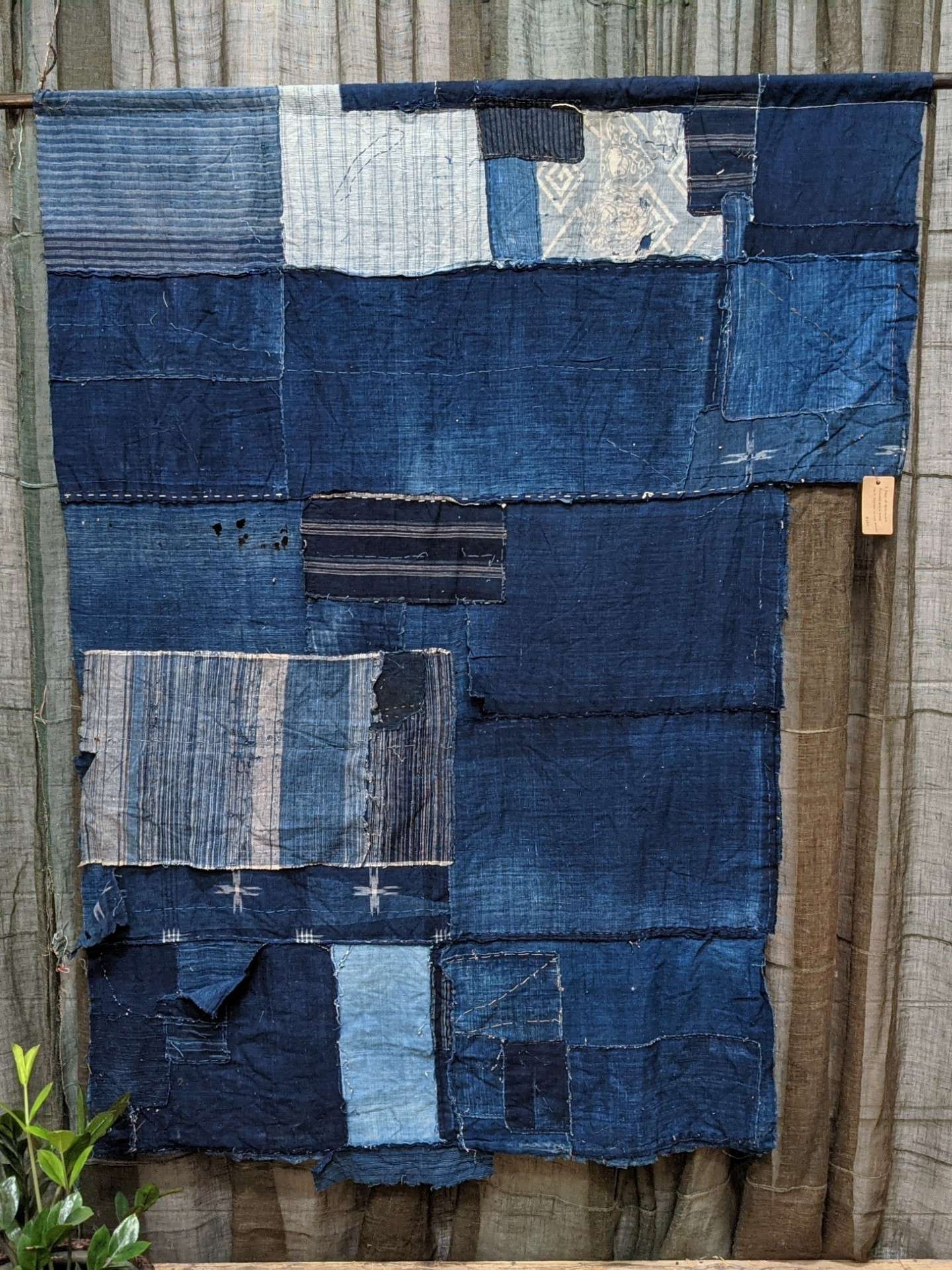 Antique Japanese Indigo Boro Cloth