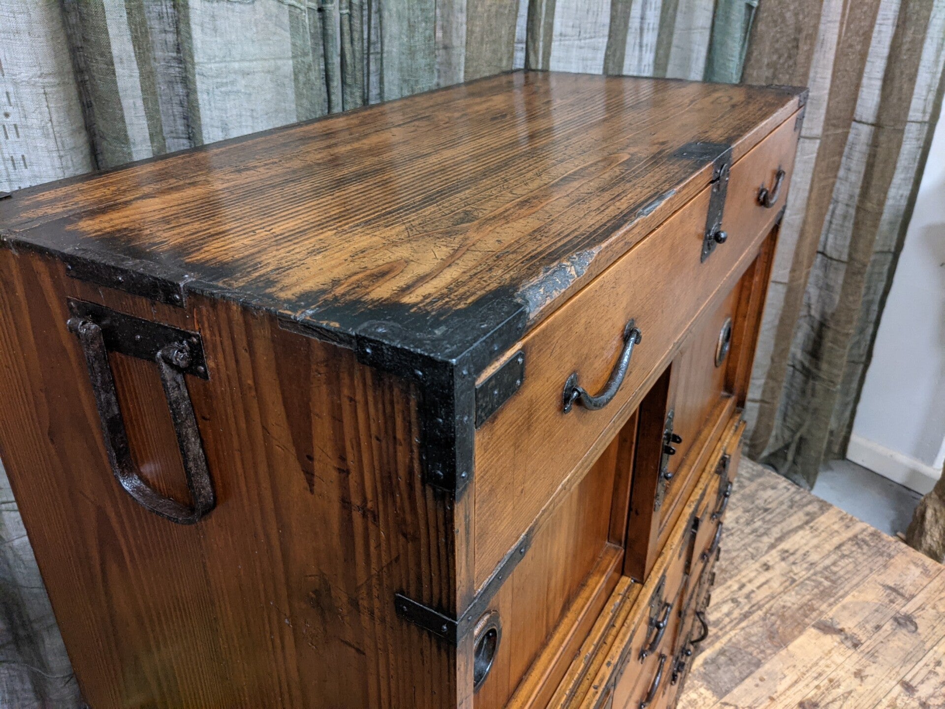 Japanese Choba Dansu, Merchant's Chest - Cedar | c.1880