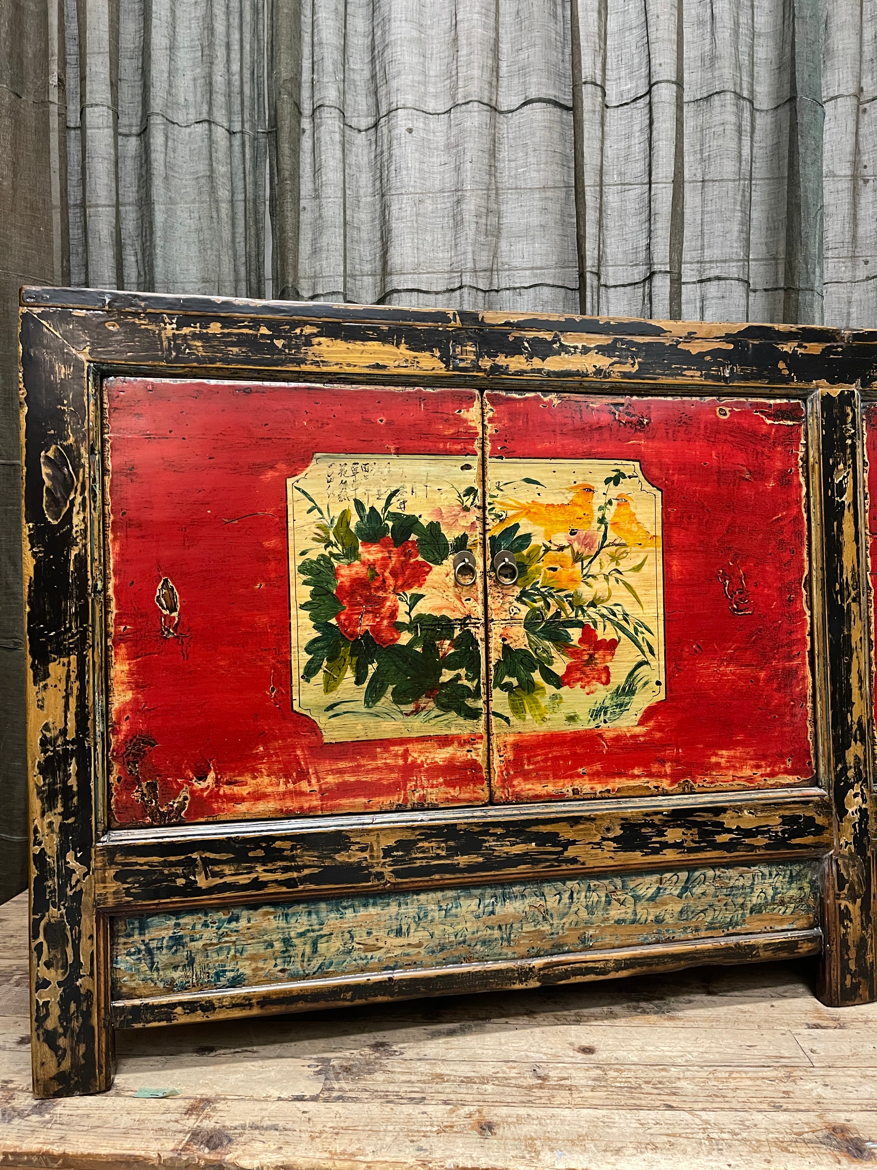 Chinese Sideboard - Original Painted Finish, Gansu, 1920s
