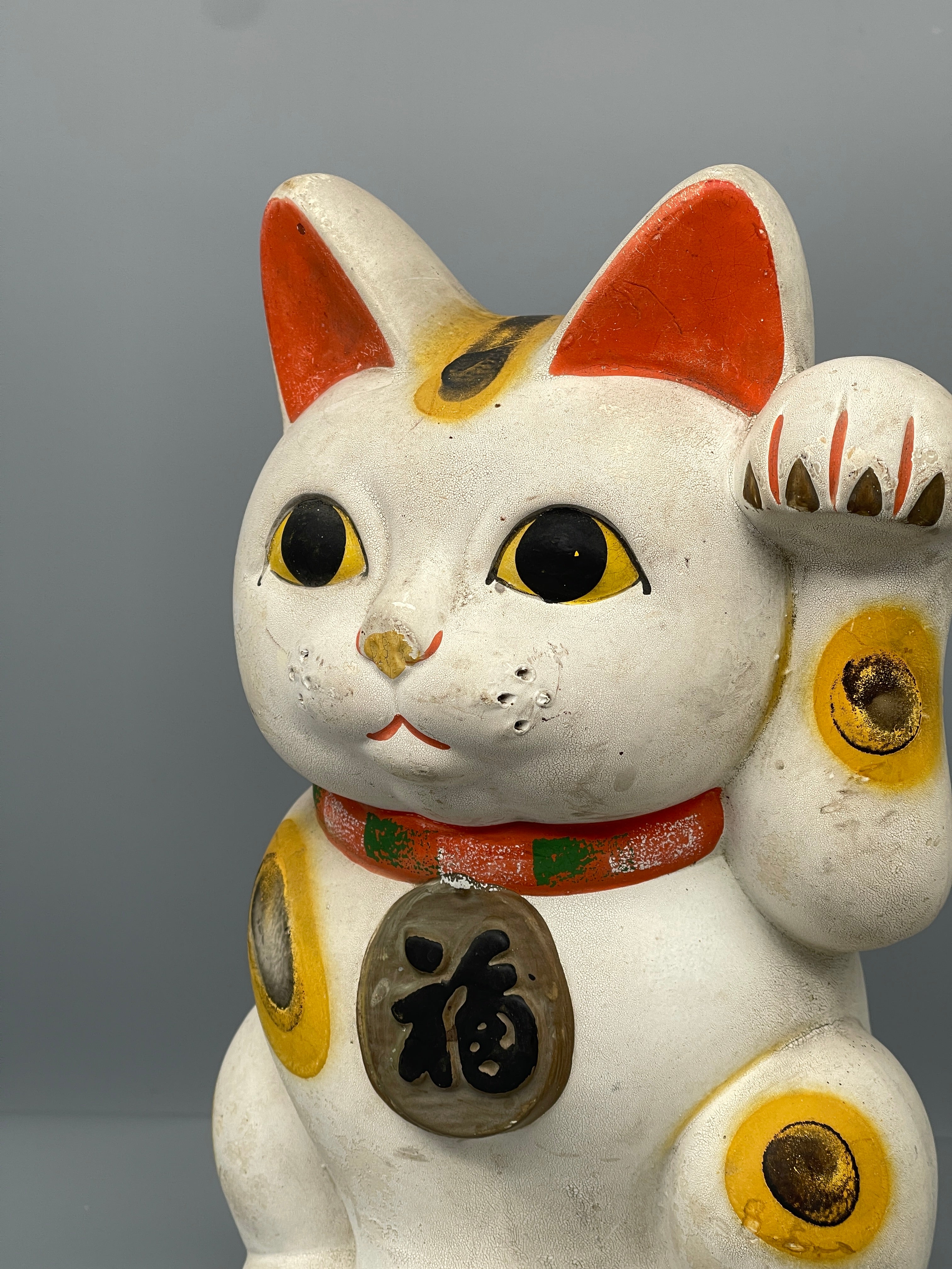 Vintage Japanese Ceramic Maneki Neko Money Box