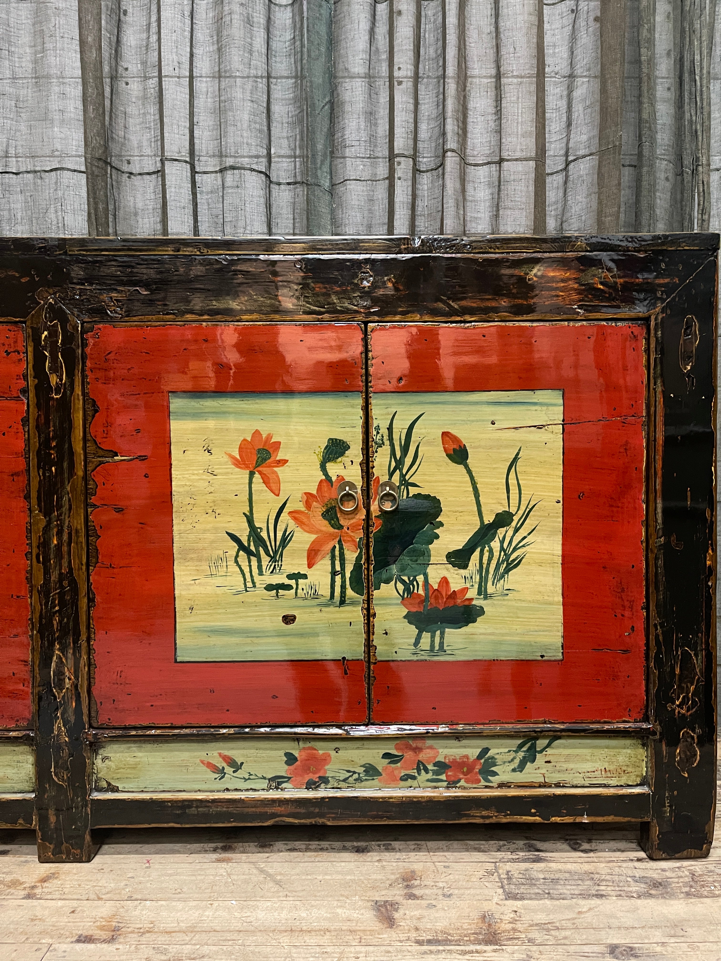 Chinese Black Painted Sideboard - Gansu Province, c.1930