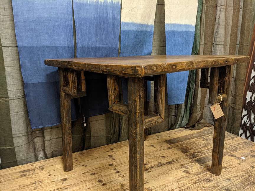 Antique Provincial Chinese Elm Wood Table