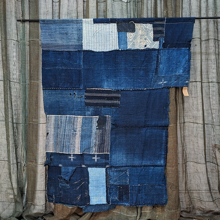 Antique Japanese Indigo Boro Cloth