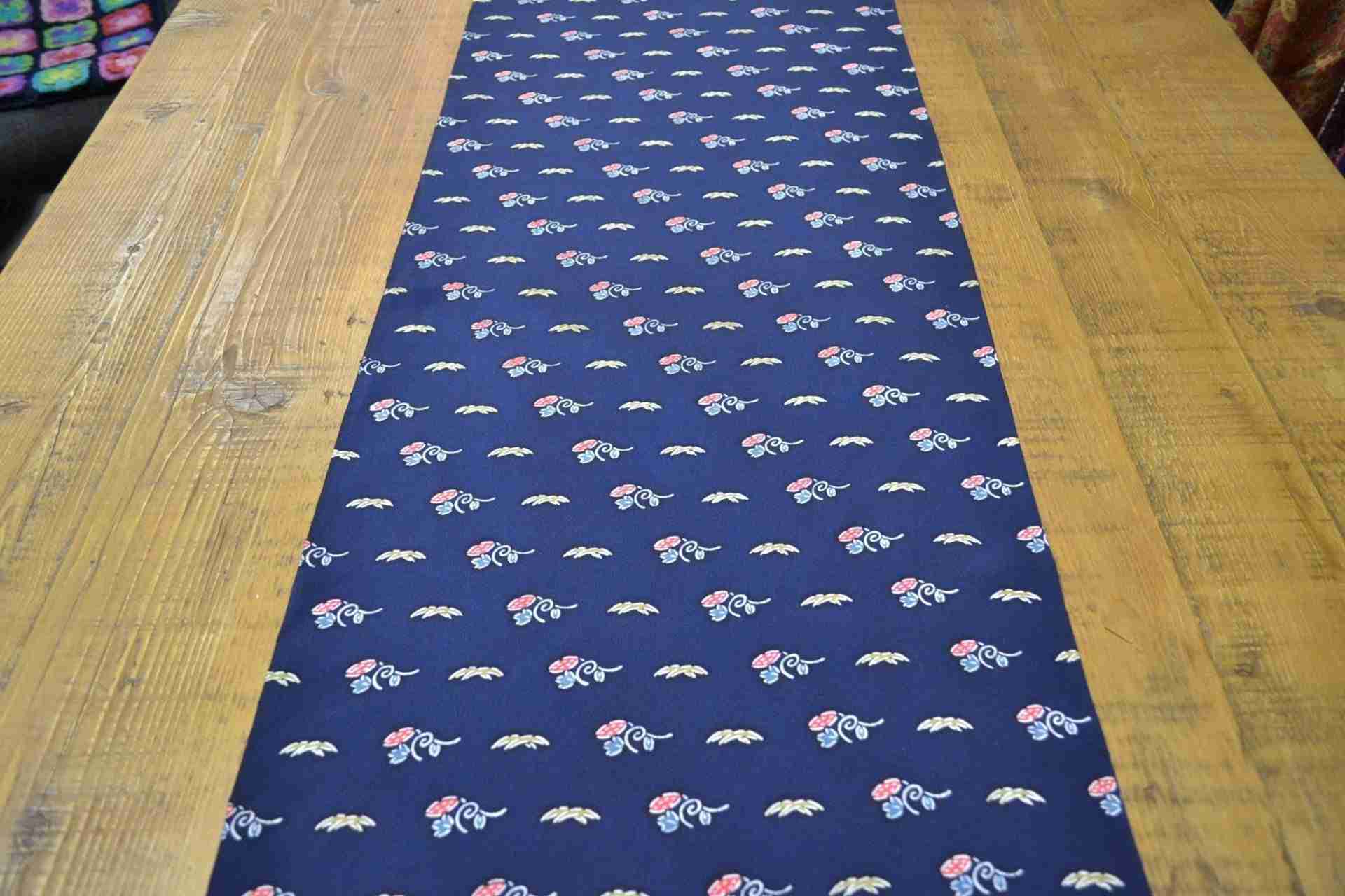 Japanese Silk Blue with Florals